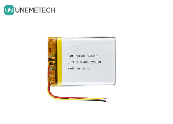 Batería de litio polímero 3.7V 820mAh 393548 Lipo Batería recargable para bomba de mama electrónica