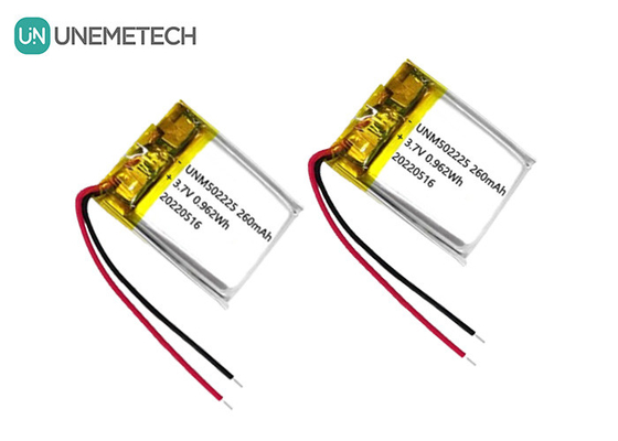 3Batería de iones de litio polímero recargable de.7V 502225 260mAh para sensores inalámbricos