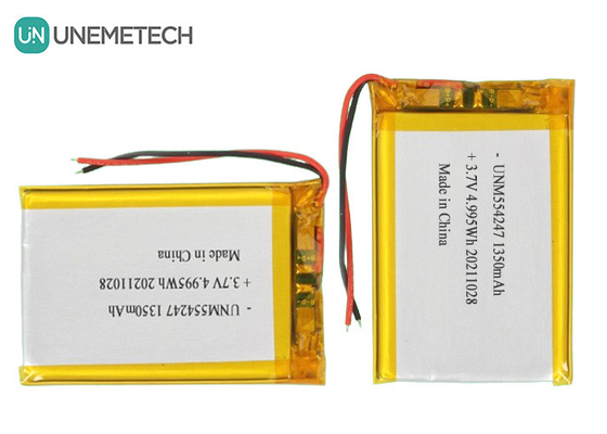 3.7V 1350mAh Batería recargable de Li-Ion Polymer Pack 554247 para Mini Drone