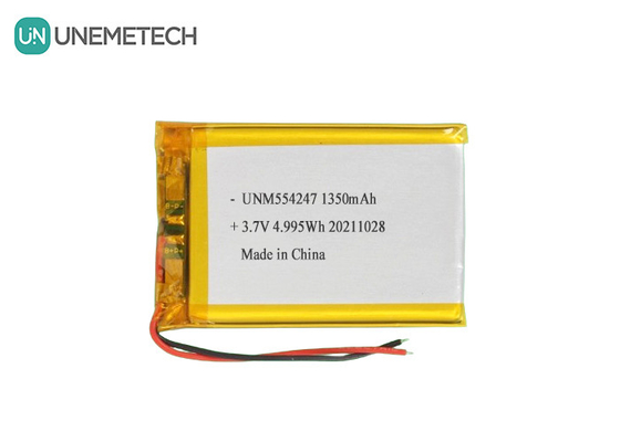 3.7V 1350mAh Batería recargable de Li-Ion Polymer Pack 554247 para Mini Drone