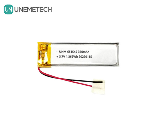 3.7V 370mAh 651545 Batería recargable de litio de iones de litio para productos digitales