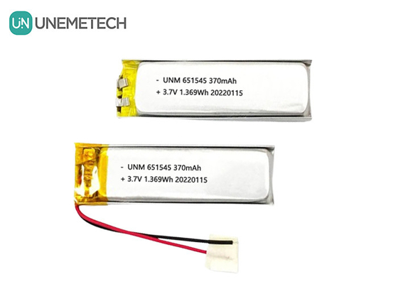 3.7V 370mAh 651545 Batería recargable de litio de iones de litio para productos digitales