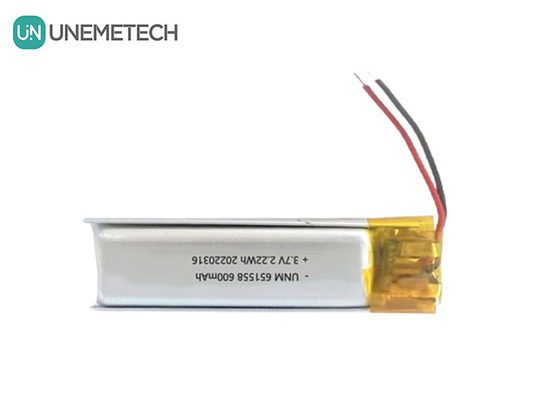 Proveedor de baterías de belleza y maquillaje 600mAh 3.7V Batería Lipo 651558 para el depilador
