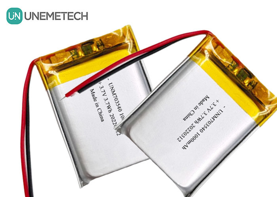 Batería LiPo 1000mAh 703540 3.7V Batería recargable de Li Polymer para productos electrónicos