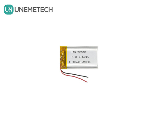 Baterías de poliéster de litio 722233 3.7V 580mAh Batería LiPo de China Fabricante