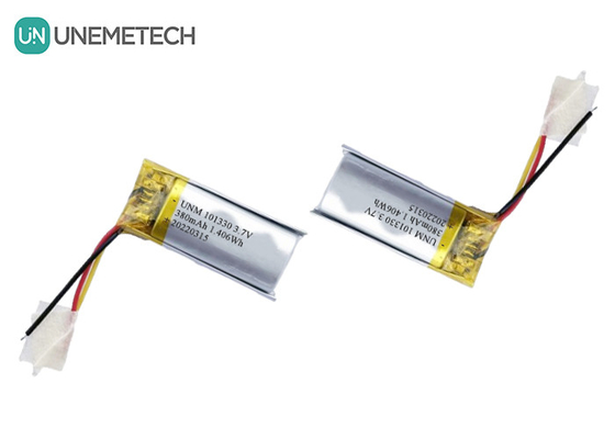 3.7V 380mAh Batería recargable de Li-Polymer 101330 para relojes inteligentes