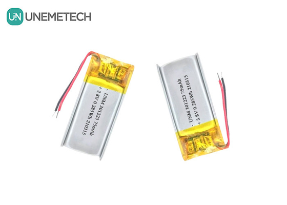 3.8V 75mAh Batería de iones de litio 321223 Batería pequeña de lipo para pluma electrónica
