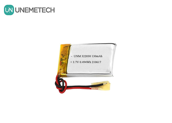 322030 Batería recargable de Li polímero 3.7V 130mAh Batería Lipo para rastreador de aptitud