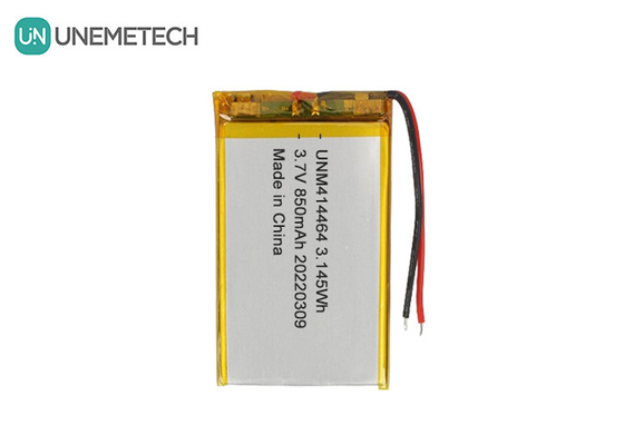 3.7V 850mAh Batería LiPo recargable 414464 Batería de bolsillo para lámpara de mesa