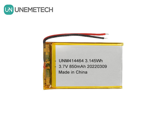 3.7V 850mAh Batería LiPo recargable 414464 Batería de bolsillo para lámpara de mesa