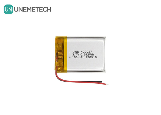 Batería LiPo de alta densidad recargable 3.7V 160mAh 422027 para auriculares Bluetooth