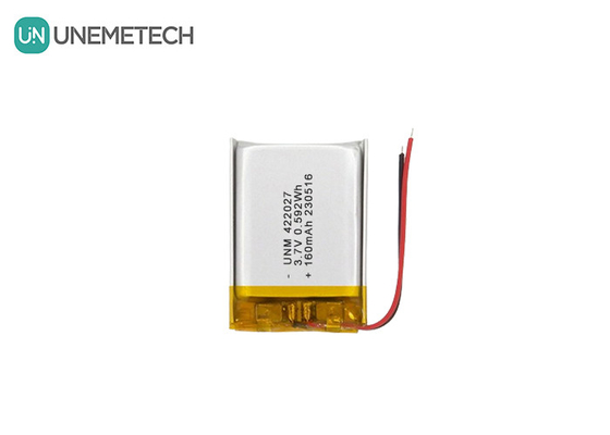 Batería LiPo de alta densidad recargable 3.7V 160mAh 422027 para auriculares Bluetooth