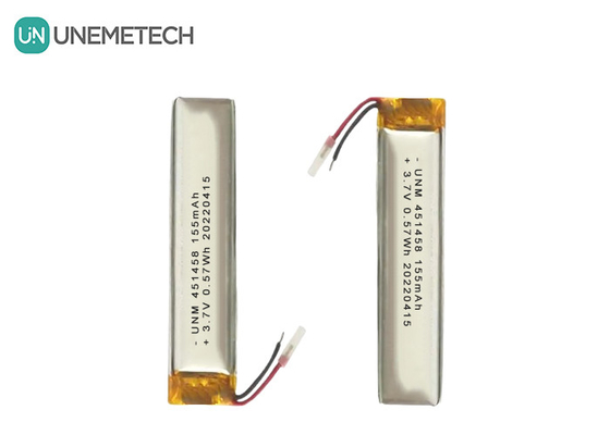 Lipo 3.7V 155mAh Batería recargable de polímero 451458 para auriculares inalámbricos