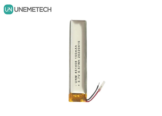 Lipo 3.7V 155mAh Batería recargable de polímero 451458 para auriculares inalámbricos