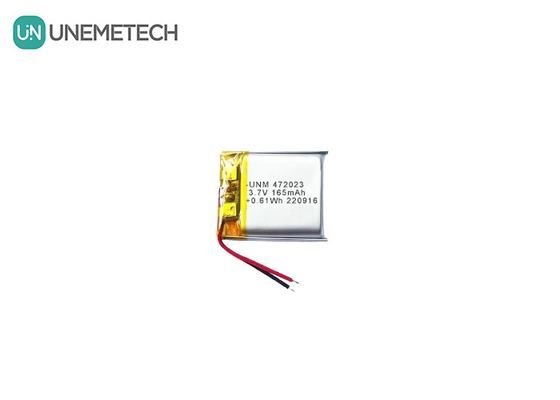 Batería recargable de litio-ion polímero 3.7V 165mAh 472023 Batería de reproductor de MP3