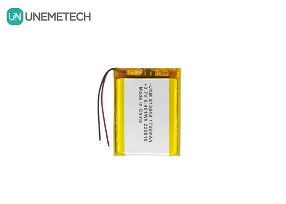 3.7V 1730mAh Batería de polímero de iones de litio de gran capacidad 813848 para el banco de energía