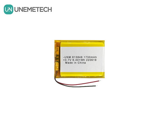3.7V 1730mAh Batería de polímero de iones de litio de gran capacidad 813848 para el banco de energía