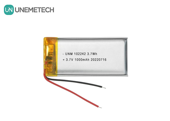 3.7V 1000mAh 102242 Batería de iones de litio estándar de polímero para lámparas de mesa