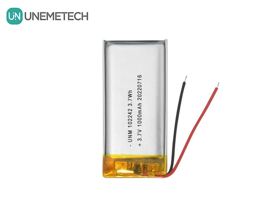 3.7V 1000mAh 102242 Batería de iones de litio estándar de polímero para lámparas de mesa
