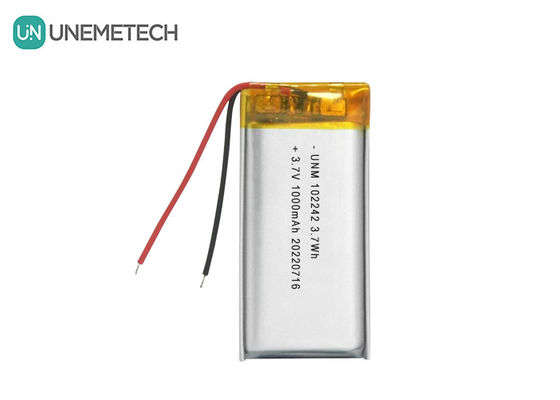 3.7V 1000mAh 102242 Batería de iones de litio estándar de polímero para lámparas de mesa