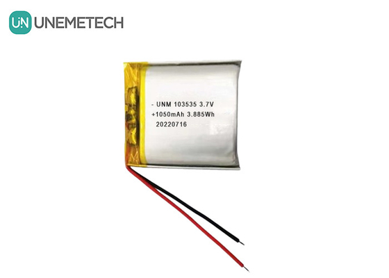 3.7V 1050mAh Diseño compacto personalizado Batería Lipo 103535 para proyectores en miniatura