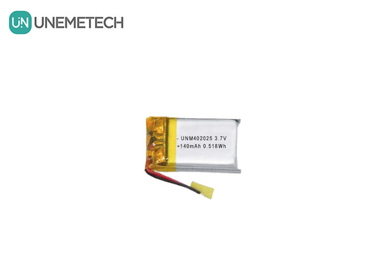 3.7V 140mAh 402025 Batería recargable Batería Lipo para masajistas compactos