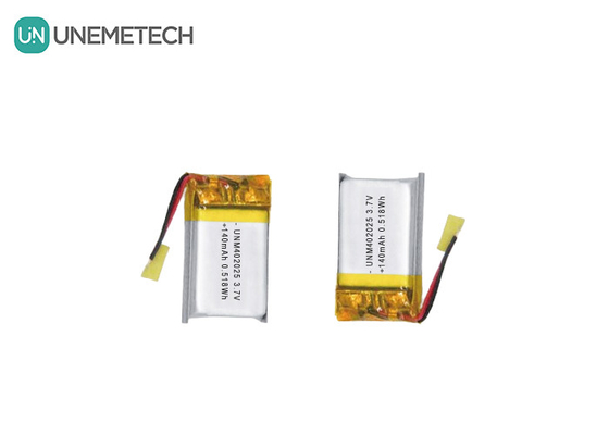 3.7V 140mAh 402025 Batería recargable Batería Lipo para masajistas compactos