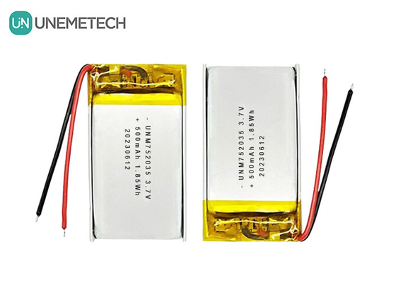 3.7V 500mAh 752035 Batería avanzada de polímero de litio para controles remotos