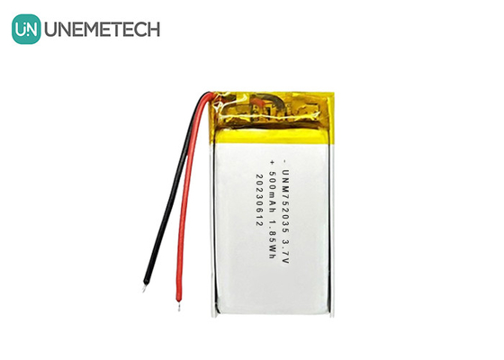 3.7V 500mAh 752035 Batería avanzada de polímero de litio para controles remotos