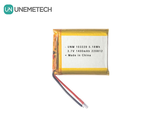 3.7V 1400mAh Batería de polímero de iones de litio de alto rendimiento 103339 para coches de juguete