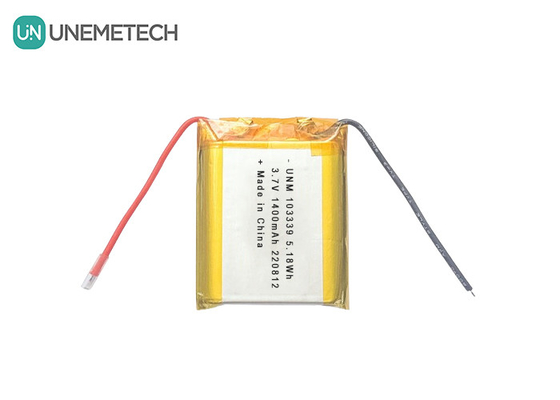 3.7V 1400mAh Batería de polímero de iones de litio de alto rendimiento 103339 para coches de juguete