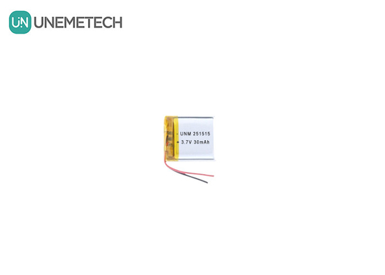 3.7V 30mAh 251515 Batería Lipo ligera para termómetro electrónico pequeño