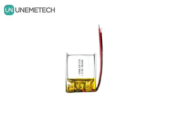 3.8V 48mAh Alta tensión Batería pequeña de polímero de litio 361215 para dispositivos RFID