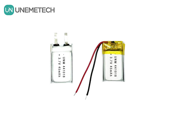 3.7V 45mAh Batería de litio de bajo peso pequeña 441018 para gafas inteligentes