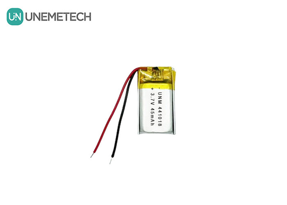 3.7V 45mAh Batería de litio de bajo peso pequeña 441018 para gafas inteligentes