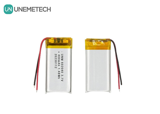 3.7V 400mAh 602040 Batería de polímero de litio Larga duración para auriculares Bluetooth
