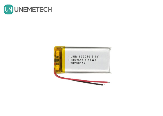 3.7V 400mAh 602040 Batería de polímero de litio Larga duración para auriculares Bluetooth