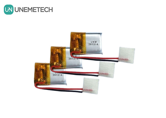 3.7V 25mAh 281314 Batería micro recargable pequeña y delgada Lipo para llavero