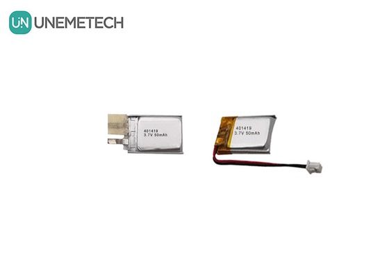 3.7V 50mAh Batería de polímero de litio pequeña 401419 para dispositivos electrónicos pequeños