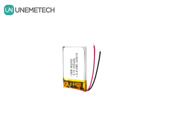 3.7V 220mAh 462030 Certificado Batería recargable de polímero de litio para luces LED
