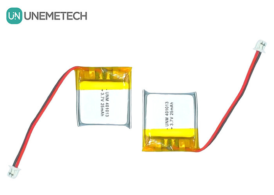 3.7V 25mAh 401013 Batería recargable de litio de polímero ultra delgado para gafas inteligentes