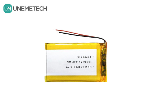 Celular de batería de iones de litio y polímero 3.7V 1300mAh 454260 para sistemas Soalr