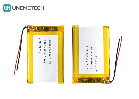 Celular de batería de iones de litio y polímero 3.7V 1300mAh 454260 para sistemas Soalr