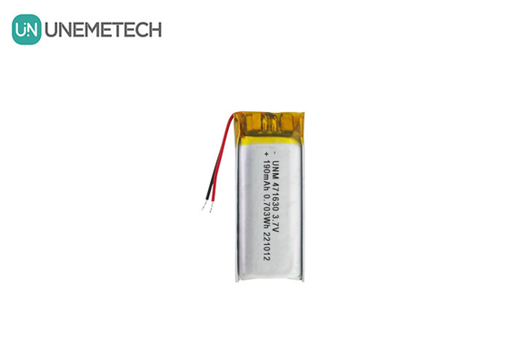 Batería LiPo con certificación CE 471630 3.7V 190mAh Batería de Li-polímero para electrónica portátil