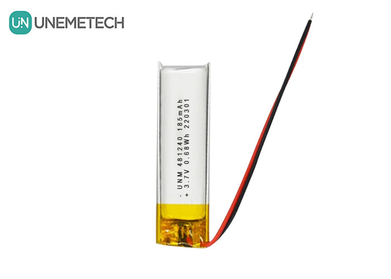 3.7V 185mAh 481240 Batería de iones de litio y polímero de litio para DVR de automóviles
