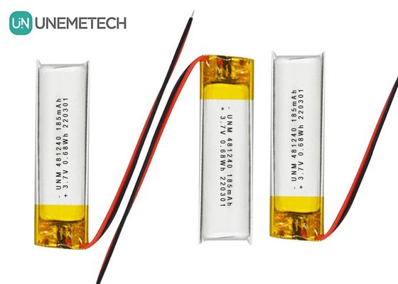 3.7V 185mAh 481240 Batería de iones de litio y polímero de litio para DVR de automóviles