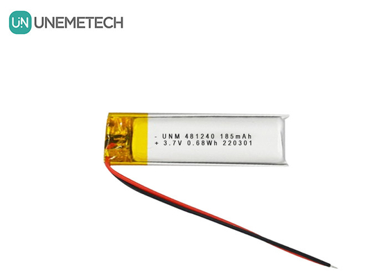 3.7V 185mAh 481240 Batería de iones de litio y polímero de litio para DVR de automóviles