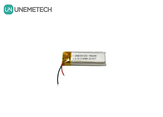 3.7V 145mAh 501232 Batería de polímero de litio de diseño compacto para máquina de burbujas