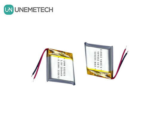 3.8V 250mAh 502023 Batería de polímero de litio de alto voltaje para localizador de rastreo