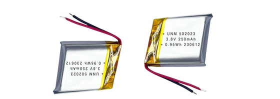 3.8V 250mAh 502023 Batería de polímero de litio de alto voltaje para localizador de rastreo